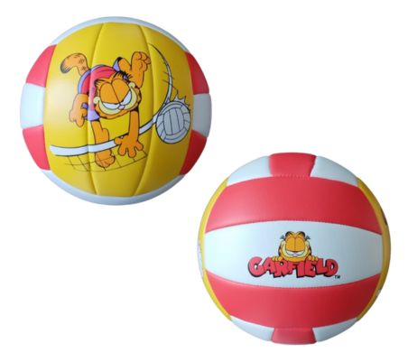 (Mis 5) PALLONE Volley GARFIELD (Bianco-Rosso-Giallo)…x50